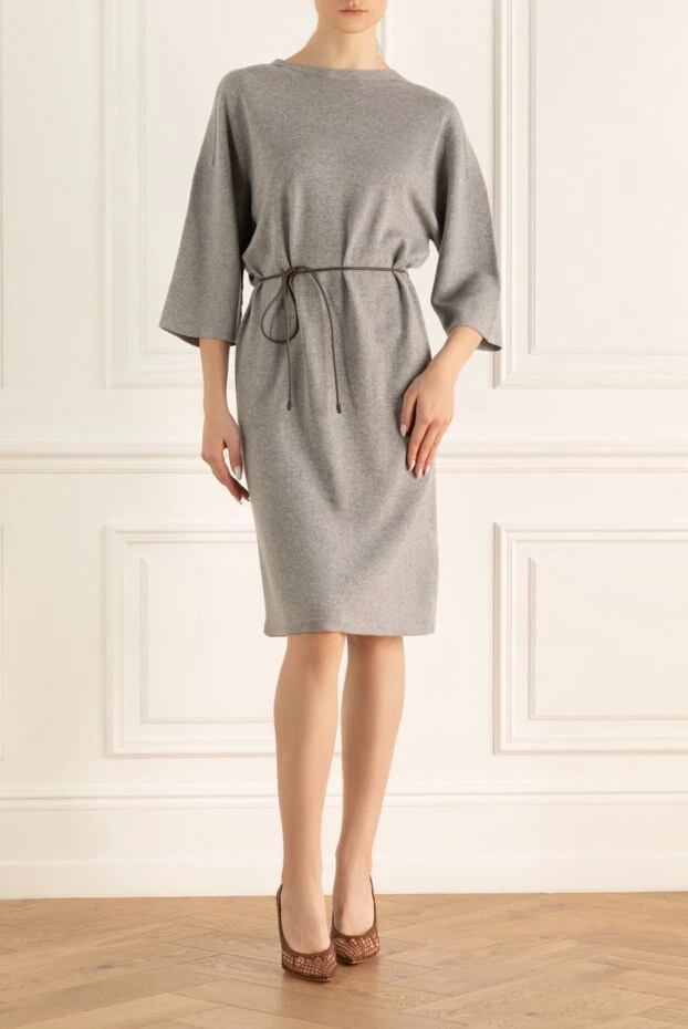 Peserico woman gray dress for women купить с ценами и фото 155884 - photo 2