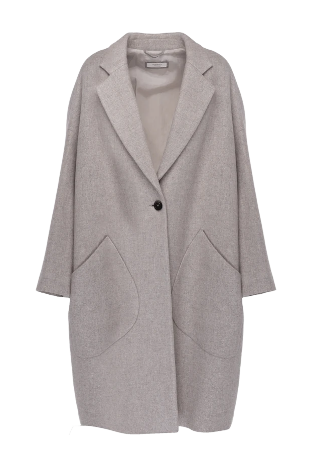 Peserico woman women's gray coat купить с ценами и фото 155909 - photo 1