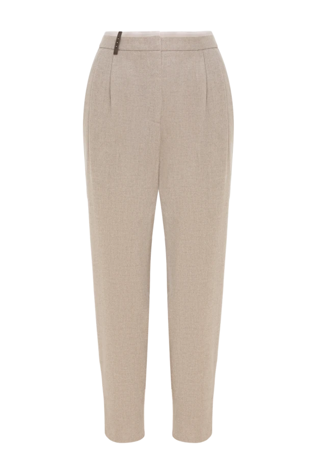 Peserico woman beige trousers for women купить с ценами и фото 155915 - photo 1