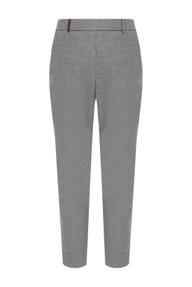 Peserico woman gray trousers for women купить с ценами и фото 155923 - photo 1