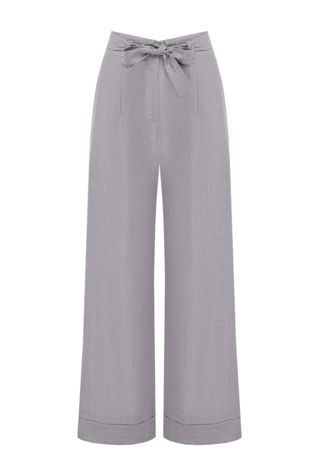 Peserico woman gray wool trousers for women купить с ценами и фото 155925 - photo 1