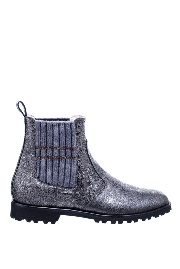 Panicale woman gray leather boots for women купить с ценами и фото 156028 - photo 1