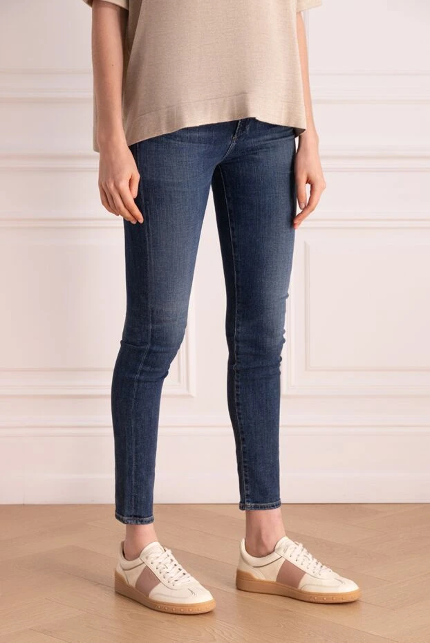 Citizens of Humanity woman women's blue wide-leg jeans made of cotton and lyocell 181083 - photo 3