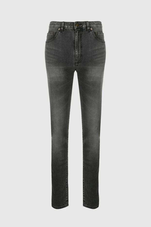 Saint Laurent woman gray cotton jeans for women купить с ценами и фото 156100 - photo 1