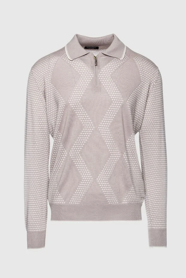 Stefano Ricci жібек пен кашемирден жасалған ұзын жеңі бар поло, ерлерге арналған бежевый 156130 - фото 1