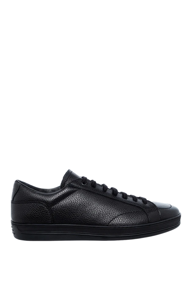 Doucal`s man sneakers made of genuine leather and fur black for men купить с ценами и фото 156194 - photo 1