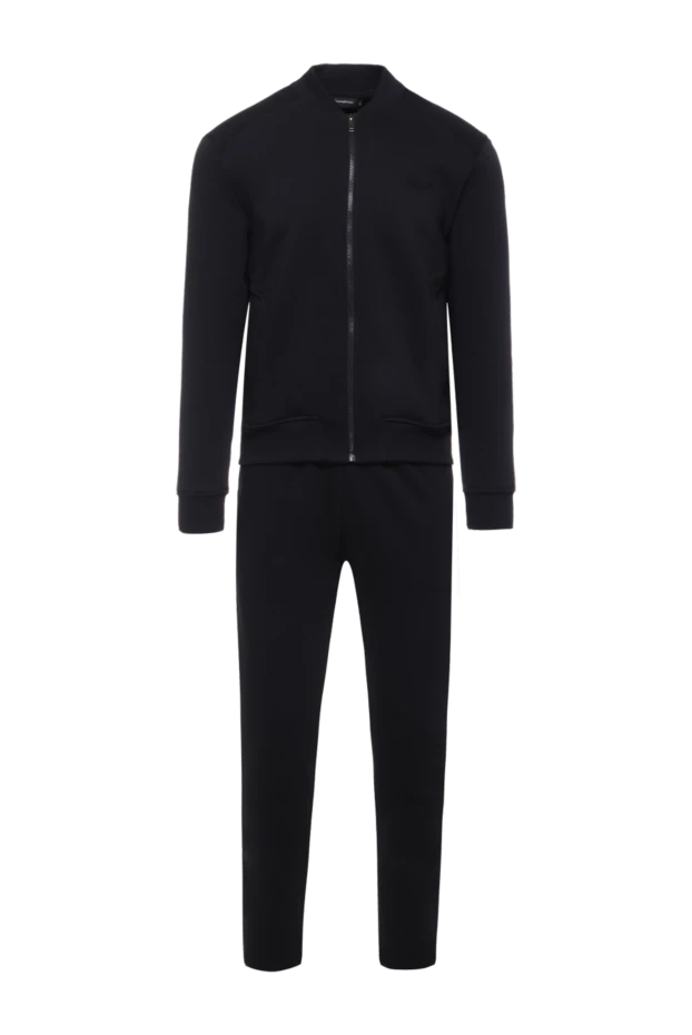 Ermenegildo Zegna man men's sports suit made of cotton and polyester, black купить с ценами и фото 156207 - photo 1