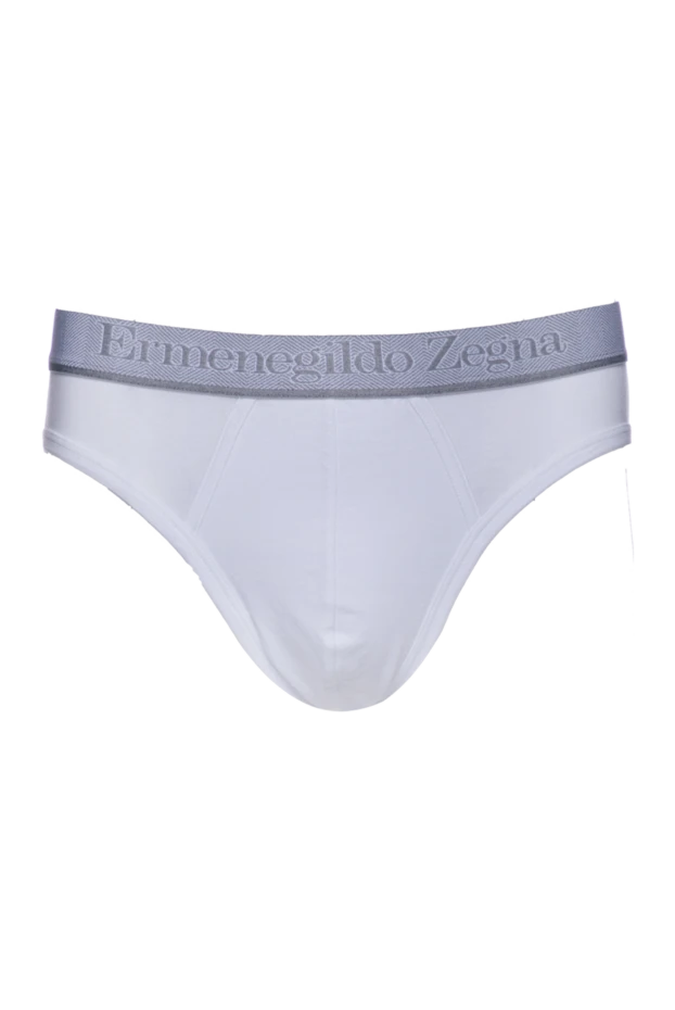 Ermenegildo Zegna man white men's briefs made of cotton and elastane купить с ценами и фото 156213 - photo 1