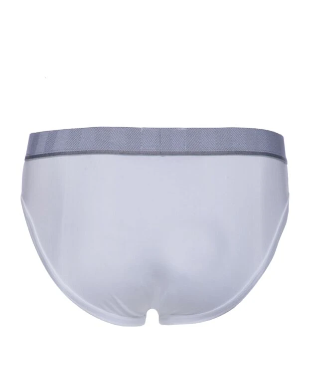 Ermenegildo Zegna man white men's briefs made of cotton and elastane купить с ценами и фото 156213 - photo 2