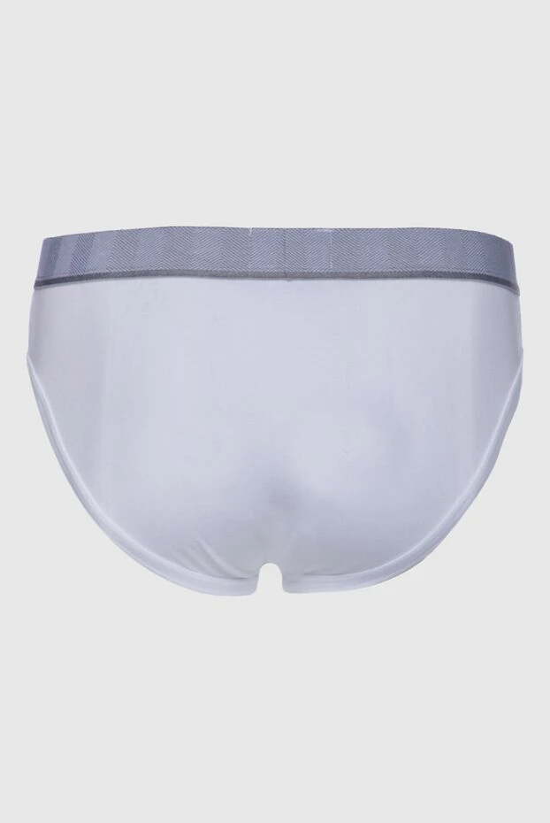 Ermenegildo Zegna мужские белые трусы брифы из хлопка и эластана 156213 - фото 3