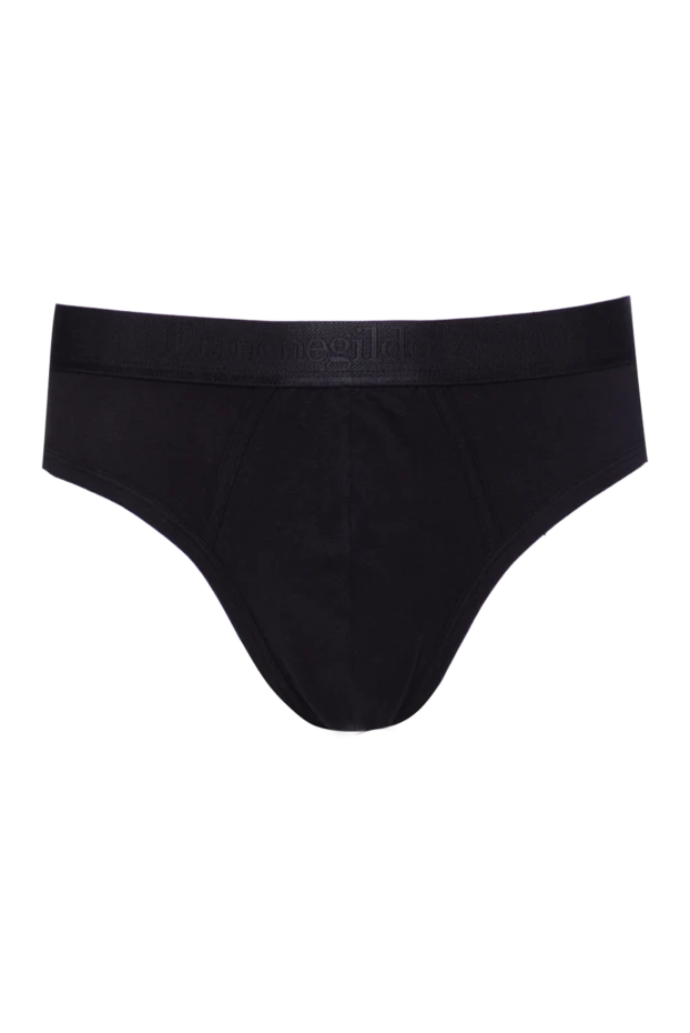 Ermenegildo Zegna man black men's briefs made of cotton and elastane купить с ценами и фото 156214 - photo 1