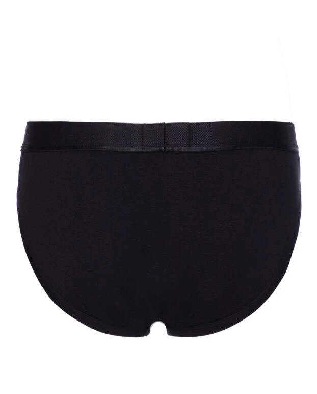 Ermenegildo Zegna man black men's briefs made of cotton and elastane купить с ценами и фото 156214 - photo 2