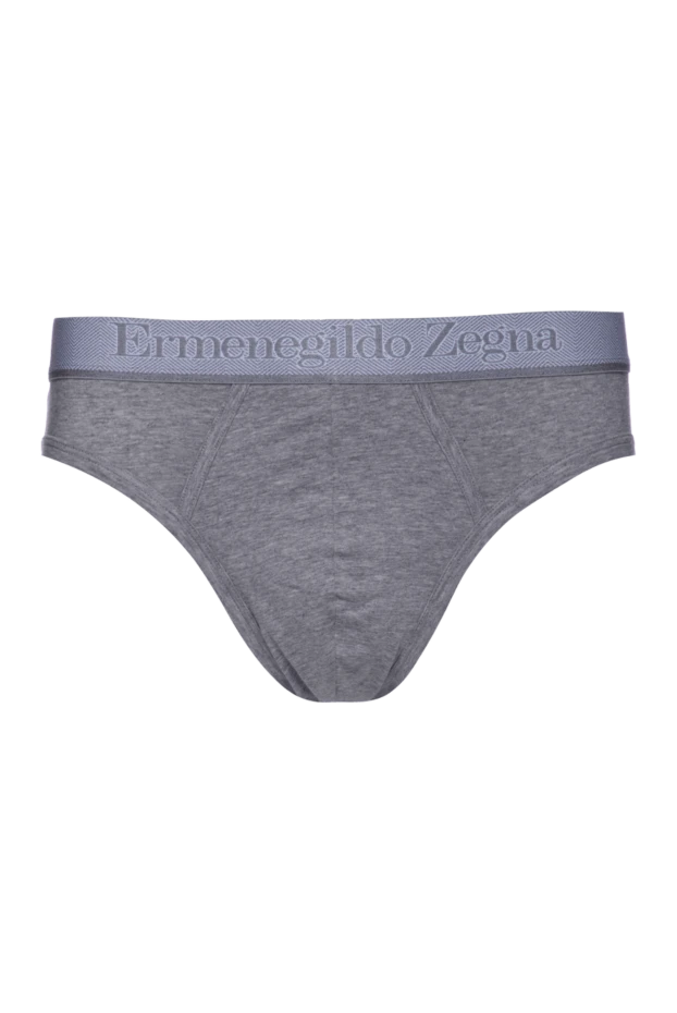 Ermenegildo Zegna man briefs made of cotton and elastane, gray for men купить с ценами и фото 156215 - photo 1