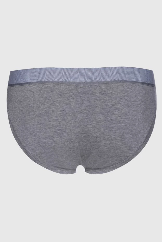 Ermenegildo Zegna мужские серые трусы брифы из хлопка и эластана 156215 - фото 3