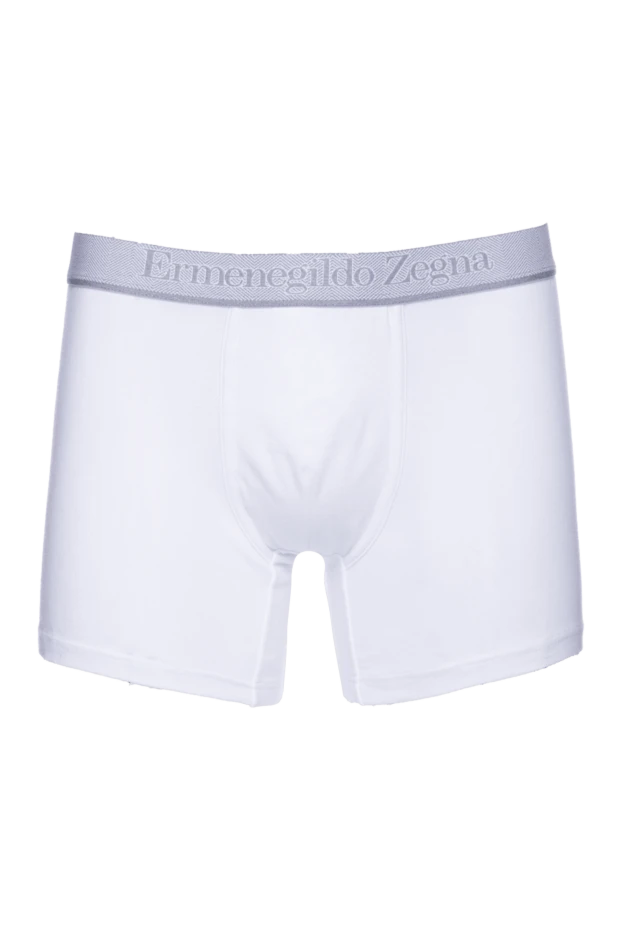 Ermenegildo Zegna man white men's boxer briefs made of cotton and elastane купить с ценами и фото 156216 - photo 1