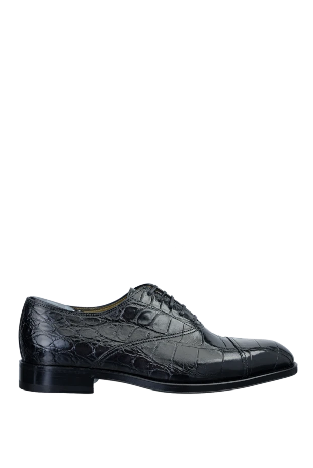 Tardini man black alligator leather men's shoes купить с ценами и фото 156237 - photo 1