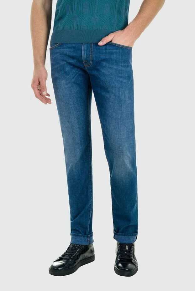 Tramarossa man blue cotton jeans for men купить с ценами и фото 156260 - photo 2