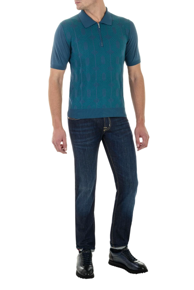 Tramarossa man blue cotton jeans for men купить с ценами и фото 156269 - photo 2