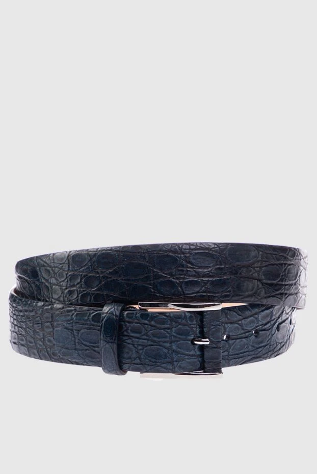 Cesare di Napoli man green crocodile leather belt for men купить с ценами и фото 156275 - photo 1