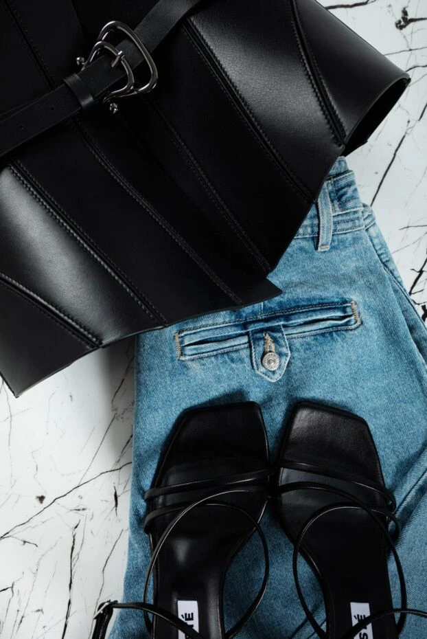 Citizens of Humanity әйелдерге арналған көк мақта қысқа джинсы 156303 - фото 3