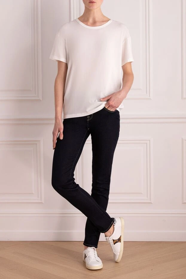 Jacob Cohen woman blue jeans for women купить с ценами и фото 156319 - photo 2