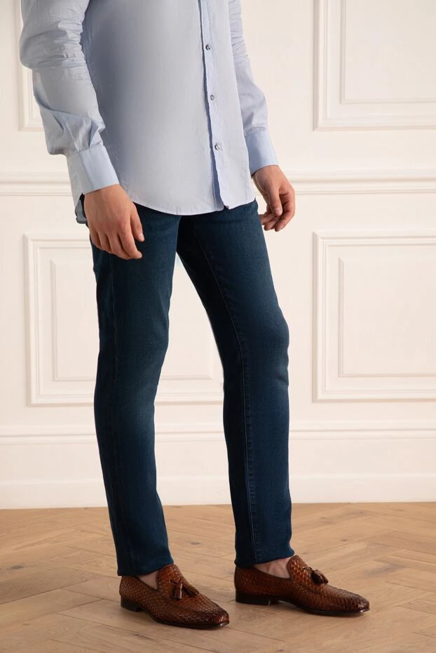 Jacob Cohen мужские джинсы из плотного денима с мягким прилеганием 156323 - фото 3