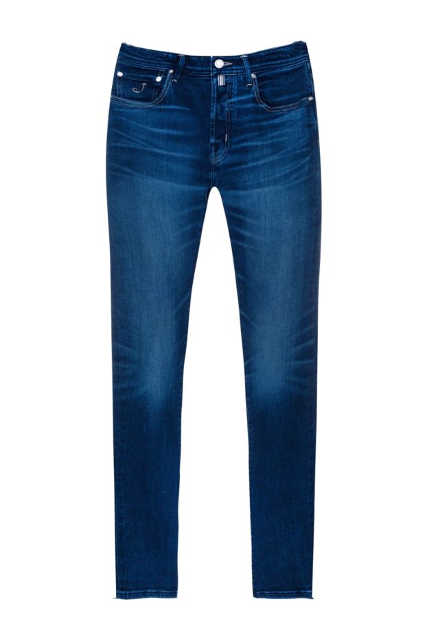 Jacob Cohen man blue cotton jeans for men купить с ценами и фото 156324 - photo 1