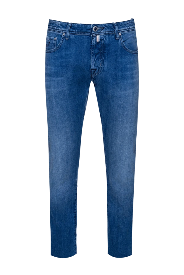 Jacob Cohen man blue cotton jeans for men купить с ценами и фото 156325 - photo 1