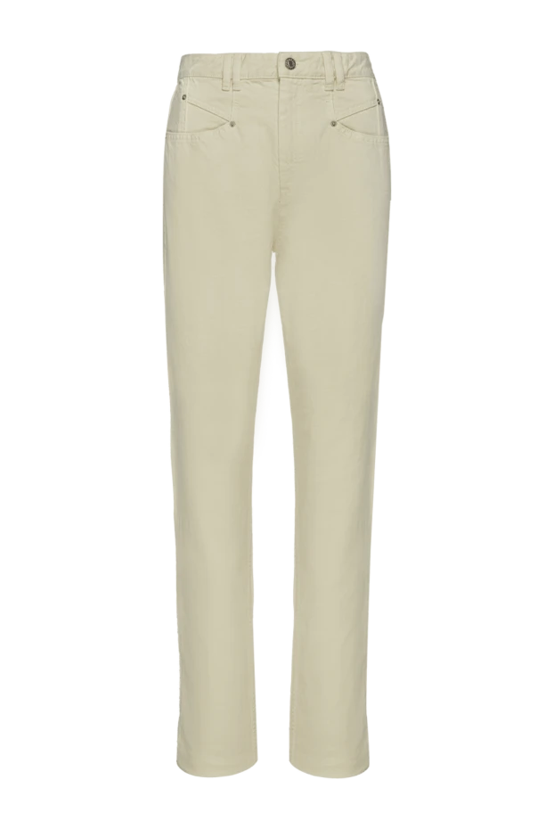 Isabel Marant woman beige cotton jeans for women купить с ценами и фото 156382 - photo 1