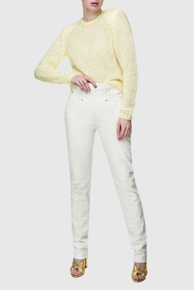 Isabel Marant woman beige cotton jeans for women купить с ценами и фото 156382 - photo 2