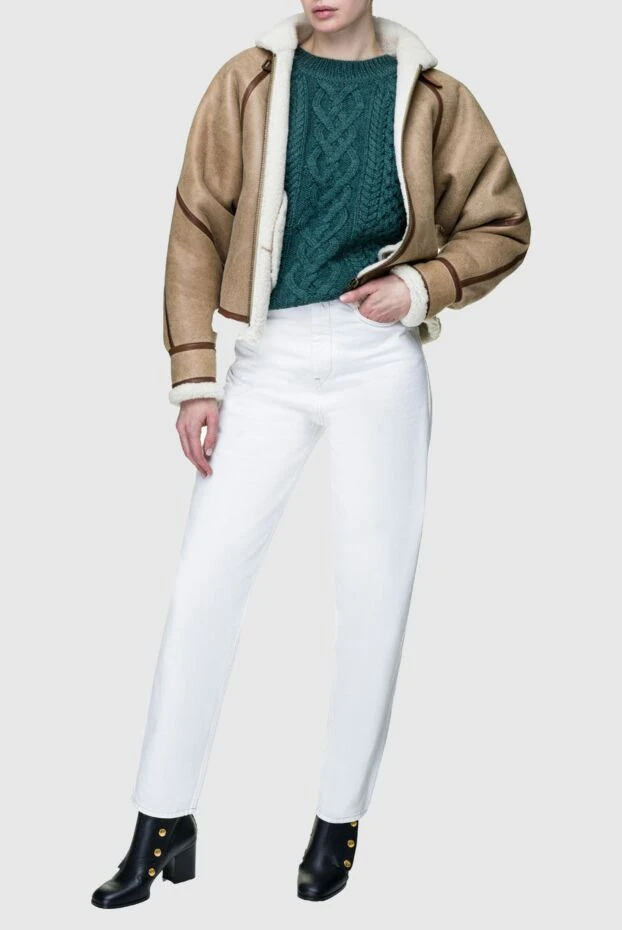 Isabel Marant woman white cotton jeans for women купить с ценами и фото 156392 - photo 2