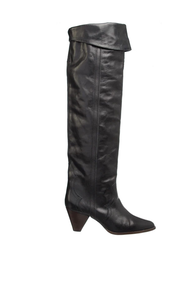 Isabel Marant woman black leather boots for women купить с ценами и фото 156393 - photo 1