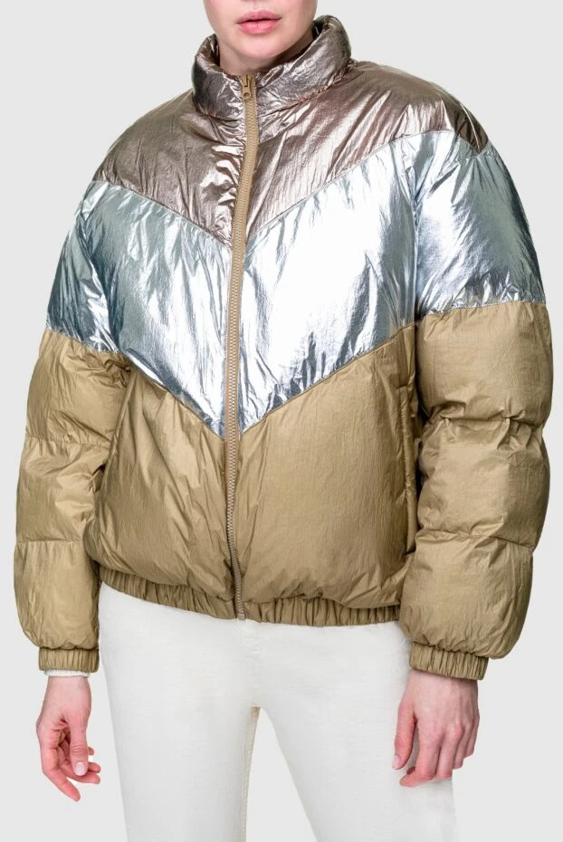 Isabel Marant женский пуховик с металлизированными вставками бронза и серебро
 156395 - фото 3