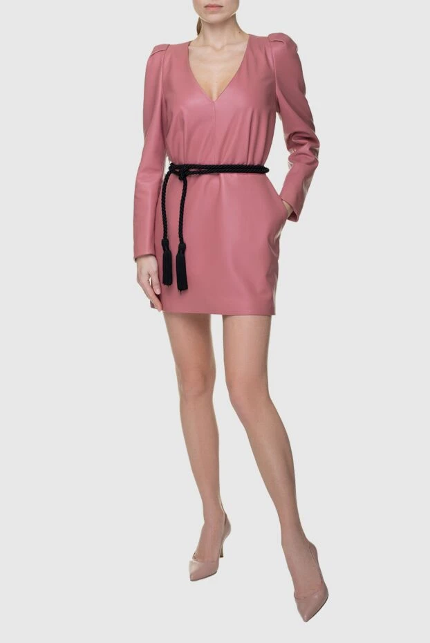 Blancha woman pink leather dress for women купить с ценами и фото 156453 - photo 2