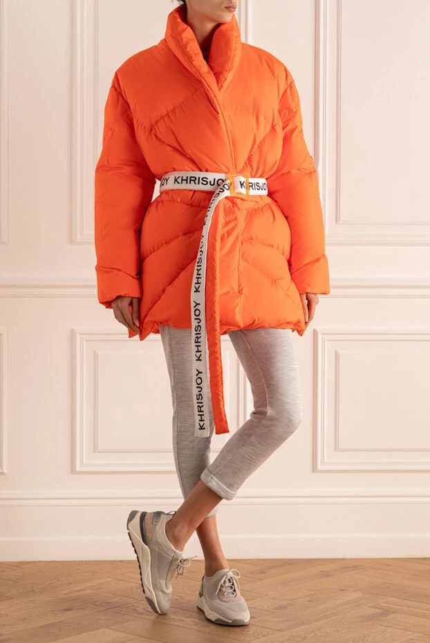 Khrisjoy woman women's orange polyester down jacket купить с ценами и фото 156456 - photo 2