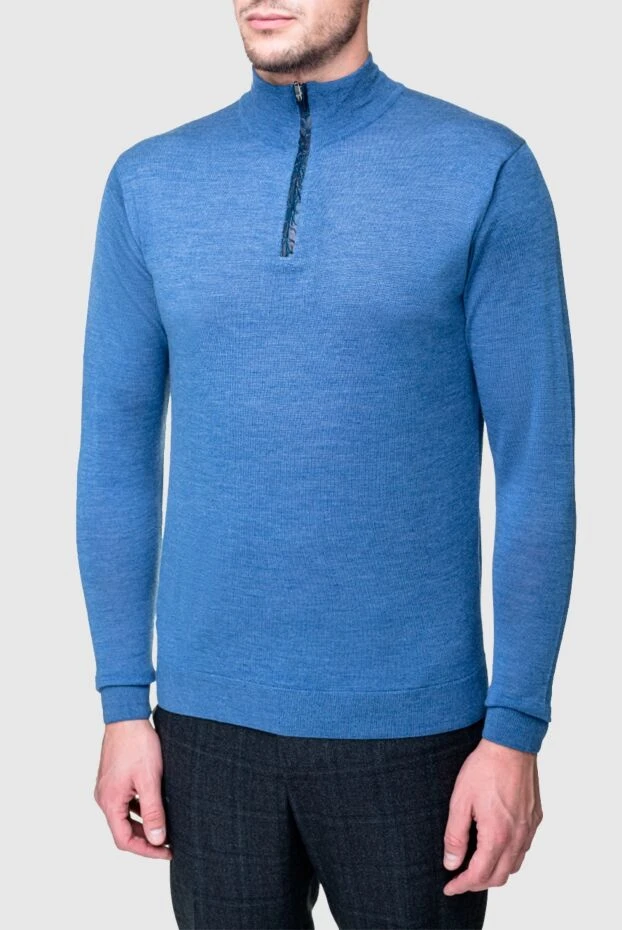 Torras man wool, silk and cashmere troyer blue for men купить с ценами и фото 156501 - photo 2