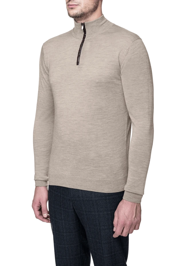 Torras man beige wool, silk and cashmere troyer for men купить с ценами и фото 156502 - photo 2