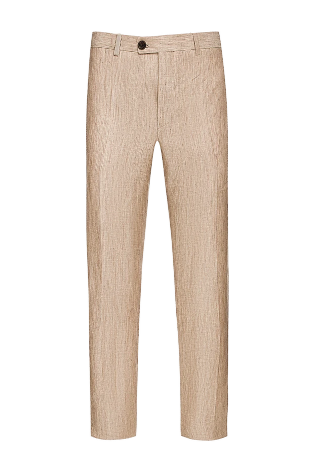 Men's linen trousers beige lightweight for warm season
- photo 1