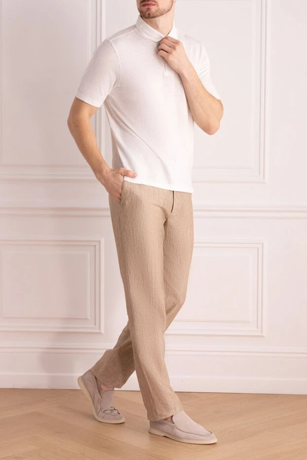 Torras man men's beige linen trousers купить с ценами и фото 156511 - photo 2