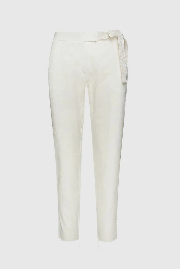 Panicale woman white trousers for women купить с ценами и фото 156572 - photo 1