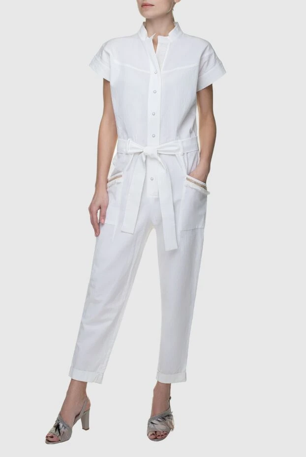 Panicale woman white women's overalls купить с ценами и фото 156673 - photo 2