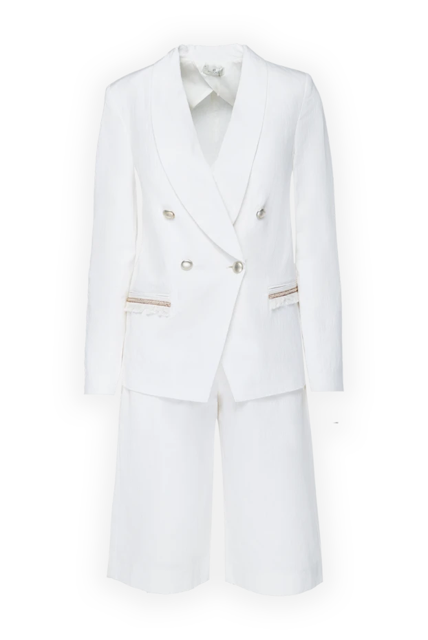 Panicale woman white women's suit with shorts купить с ценами и фото 156684 - photo 1