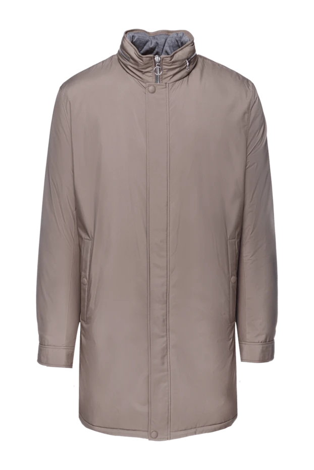 Ерлерге арналған бежевый нейлон және кашемир күртелері - фото 1