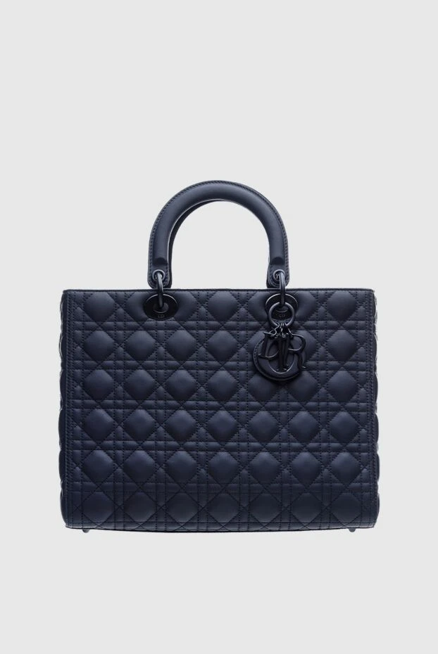 Қара түсті, шынайы былғарыдан жасалған әйелдерге арналған сөмке - фото 1