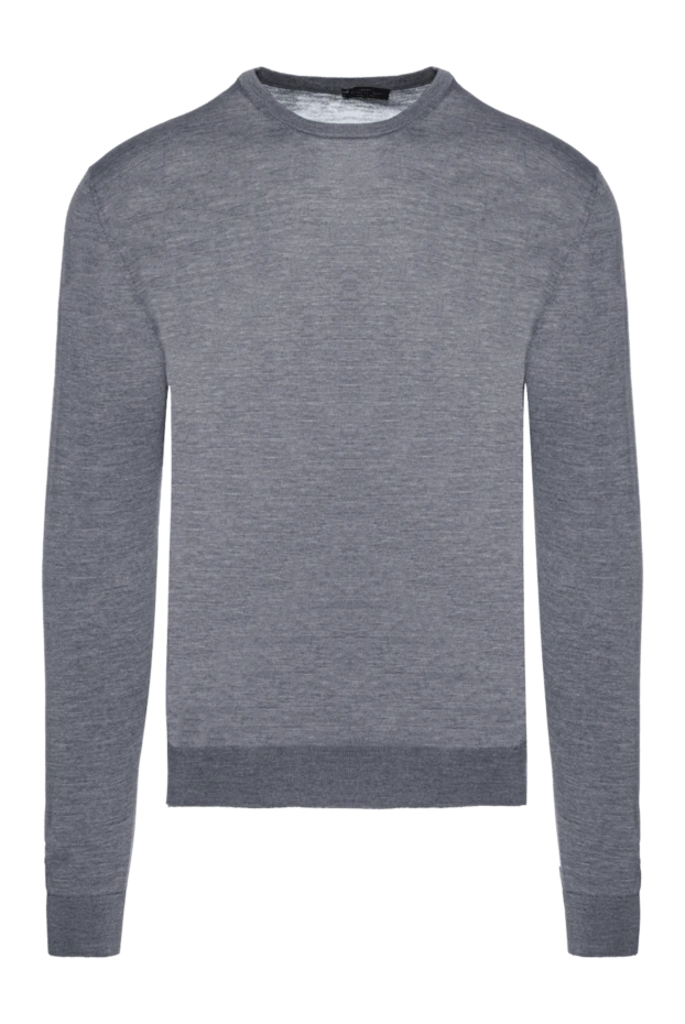 Cesare di Napoli man wool jumper gray for men купить с ценами и фото 156814 - photo 1