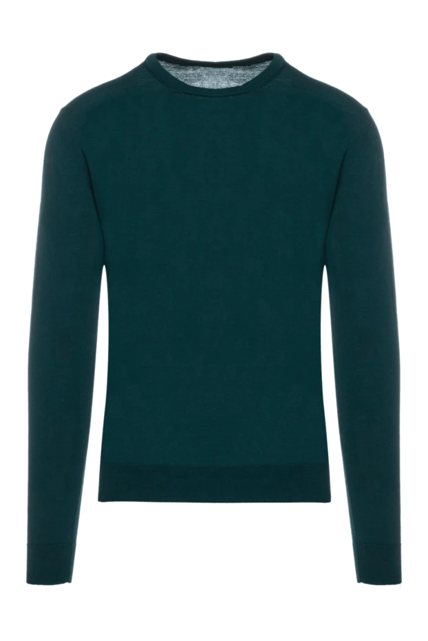 Cesare di Napoli man wool jumper green for men купить с ценами и фото 156826 - photo 1