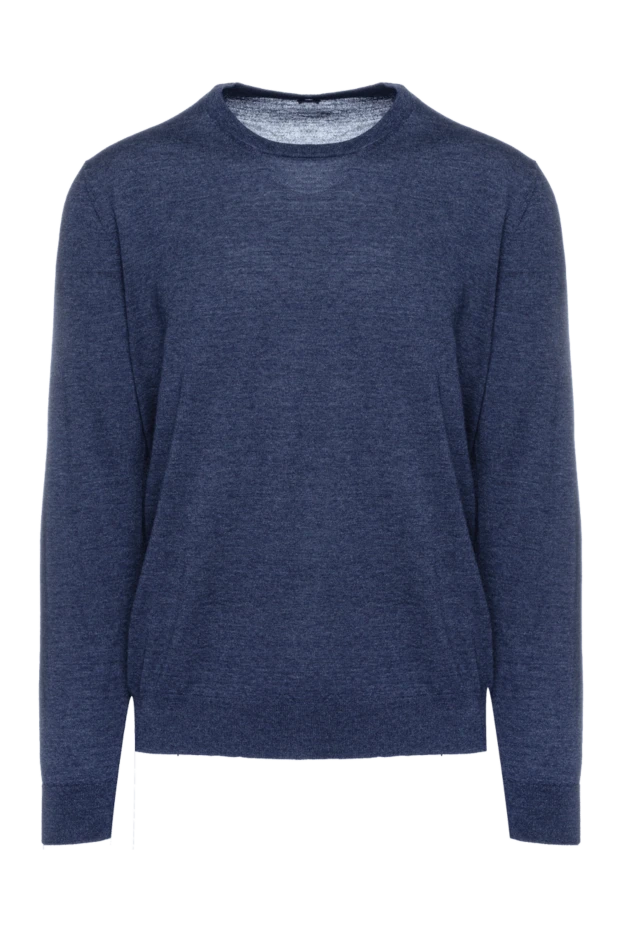 Cesare di Napoli man wool jumper blue for men купить с ценами и фото 156828 - photo 1