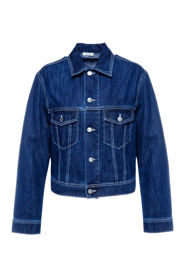 P.A.R.O.S.H. woman women's blue cotton denim jacket купить с ценами и фото 156839 - photo 1