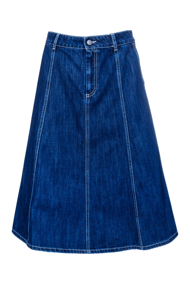 P.A.R.O.S.H. woman blue cotton skirt for women купить с ценами и фото 156843 - photo 1