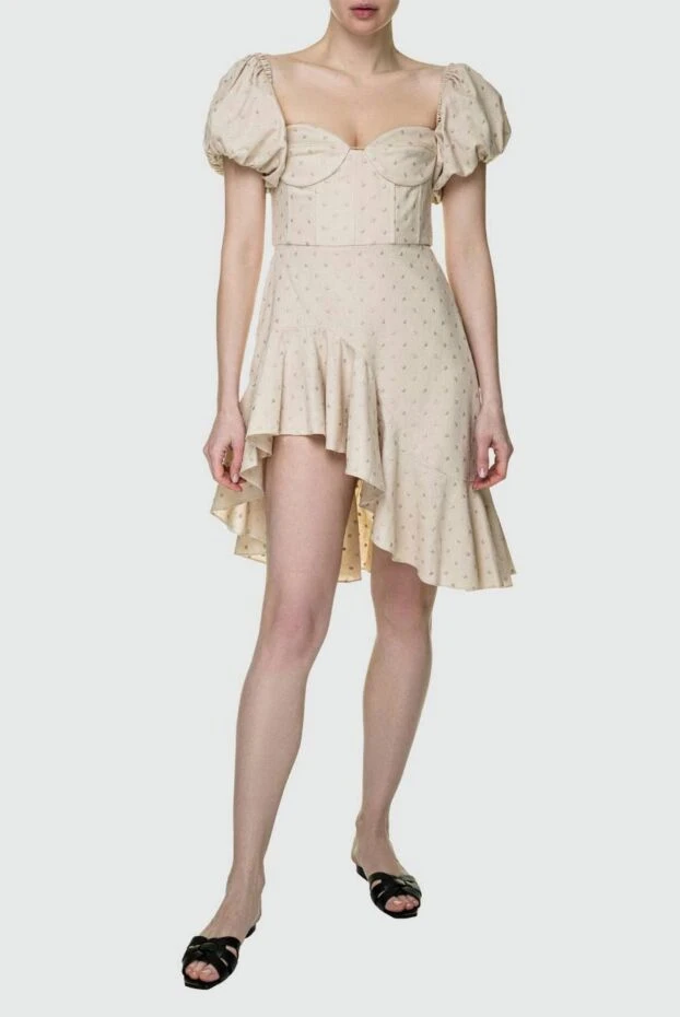 Giuseppe Di Morabito платье бежевое асимметричное женское 156865 - фото 3